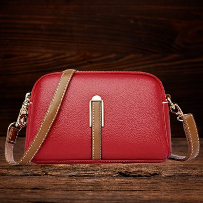 BERK | Crossbody-Tasche mit Litschi-Prägung