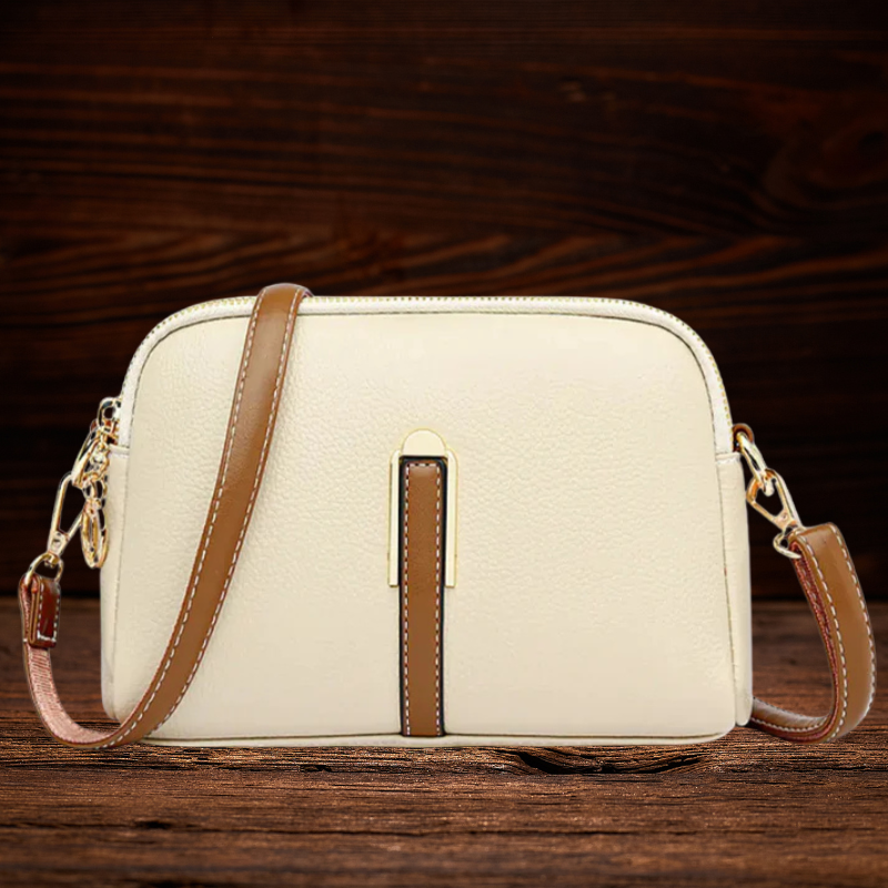 BERK | Crossbody-Tasche mit Litschi-Prägung