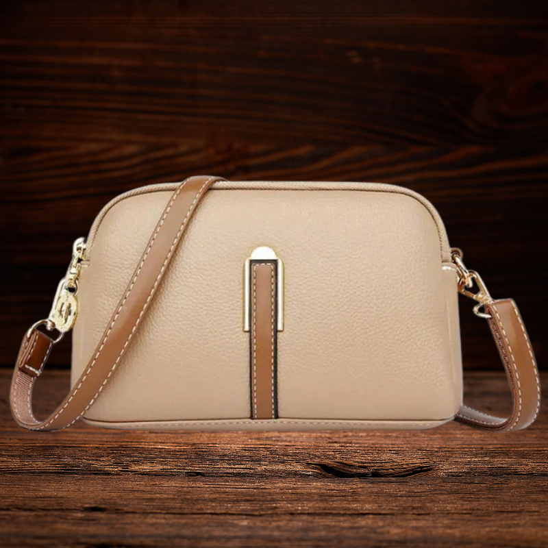 BERK | Crossbody-Tasche mit Litschi-Prägung