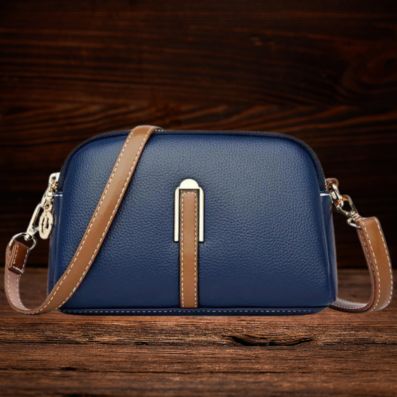 BERK | Crossbody-Tasche mit Litschi-Prägung