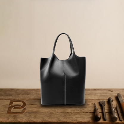 BERK | Leder-Tote mit verstärktem Griff und Etui