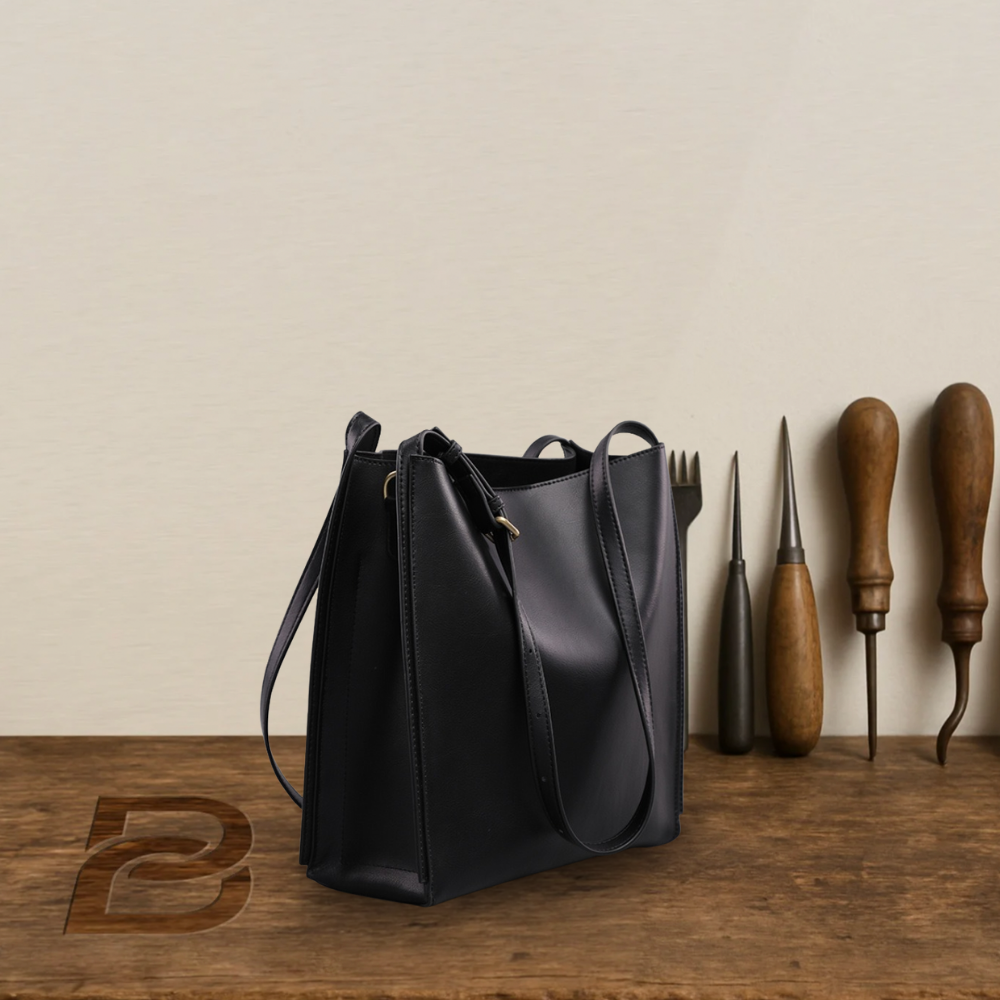 BERK | Retro-Tragetasche aus echtem Leder