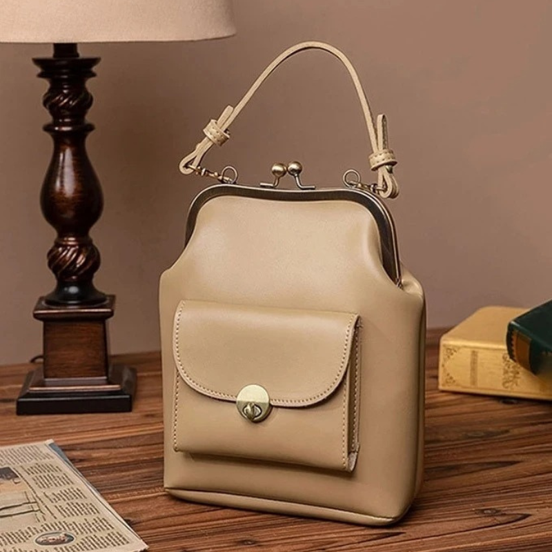 BERK | Vintage-Kuss-Schloss-Tasche
