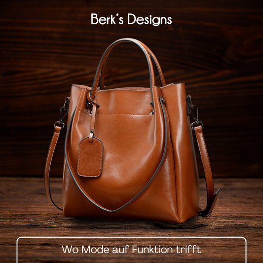 BERK | Vintage Large Capacity Leather bag