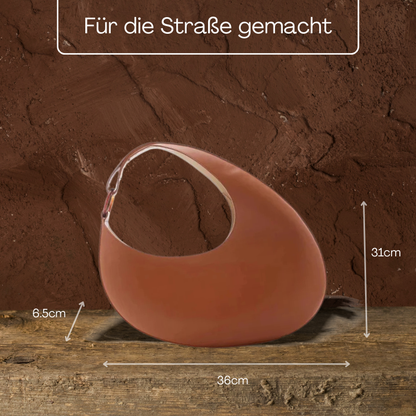 BERK | Schlichte einfarbige Hobo-Tasche